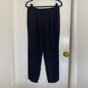 J. Crew lightweight black crepe pants with pockets